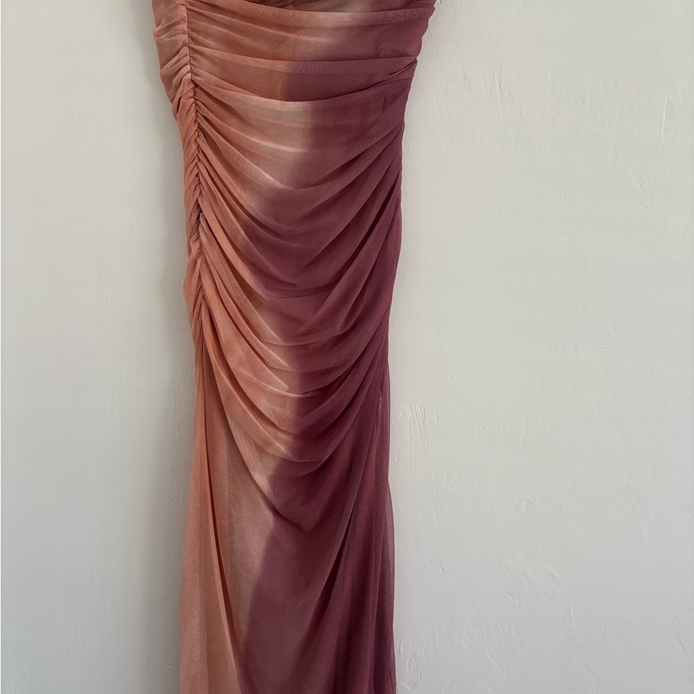 Zara Ombre Maxi Dress in Pink and Purple